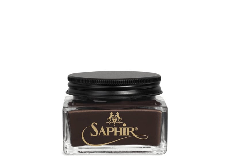 Saphir Medaille d'OR Cordovan Dark Brown Shoe Cream 75ml Jar